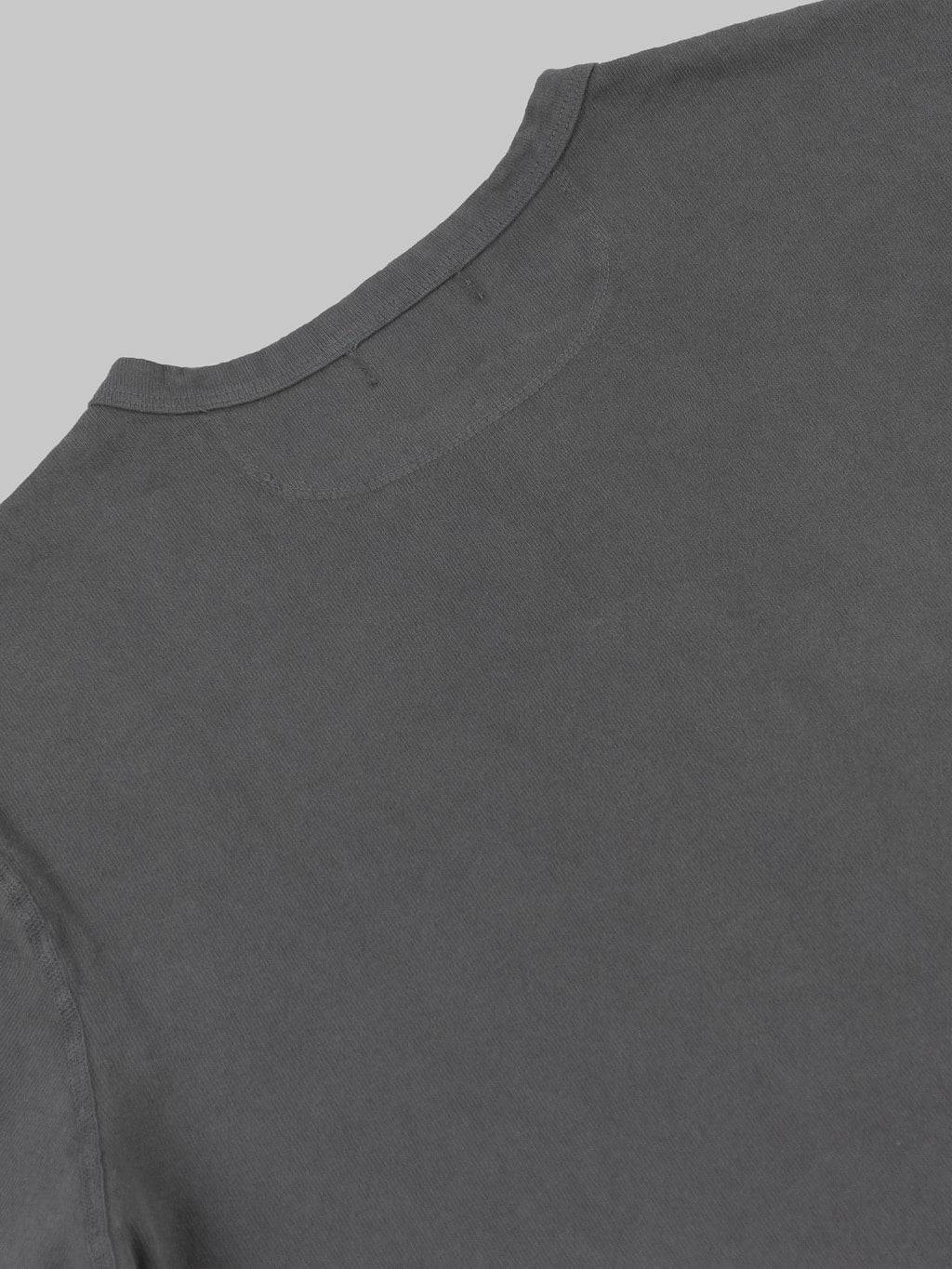 Freenote Cloth 13 Ounce Henley Long Sleeve Midnight grey texture
