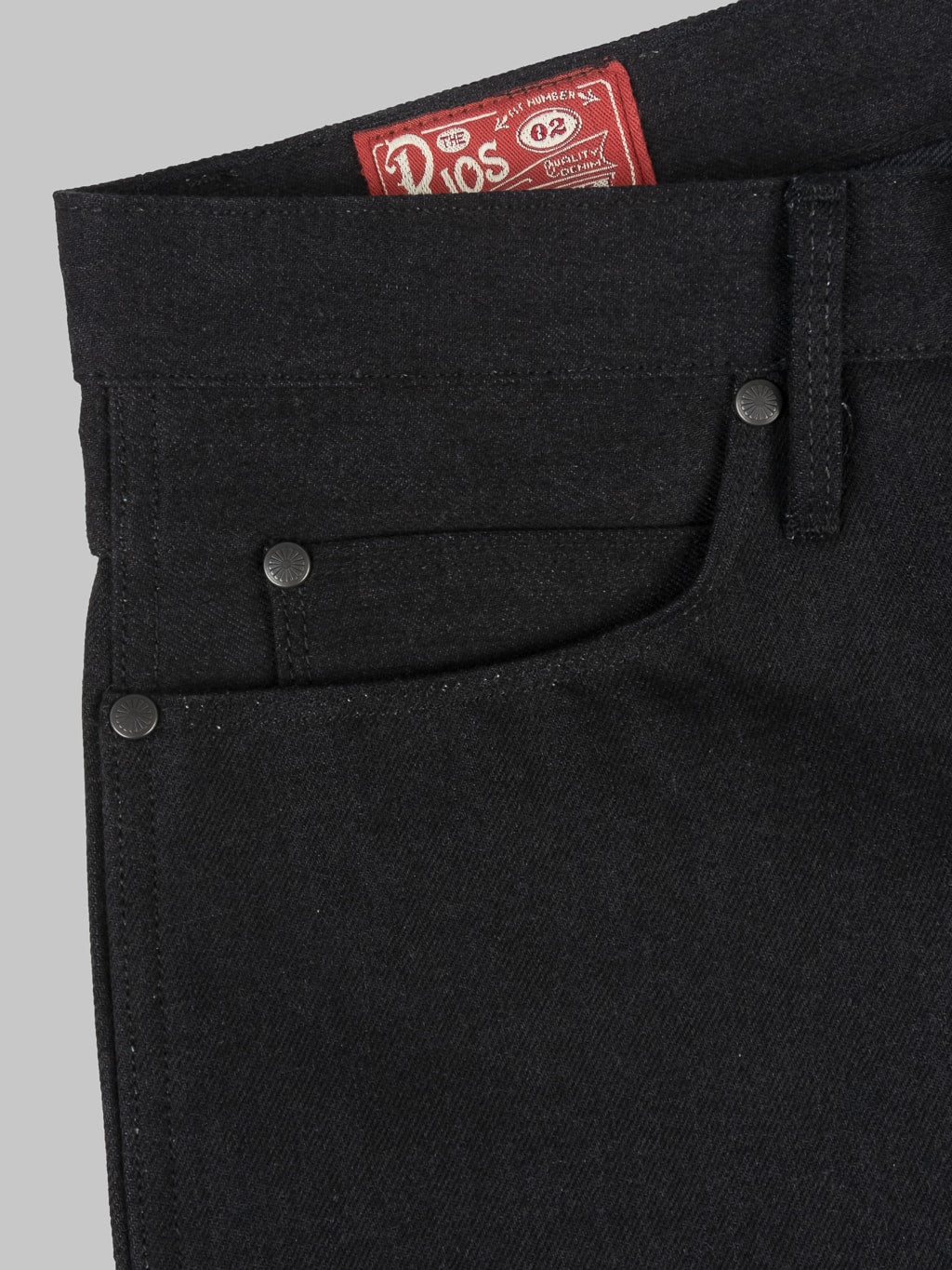 Freenote Cloth Rios Black Grey Japanese Denim Slim Straight Jeans coin pocket