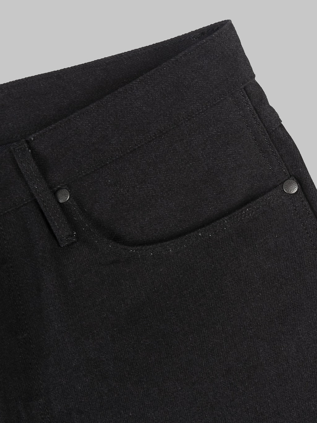 Freenote Cloth Rios Black Grey Japanese Denim Slim Straight Jeans pocket