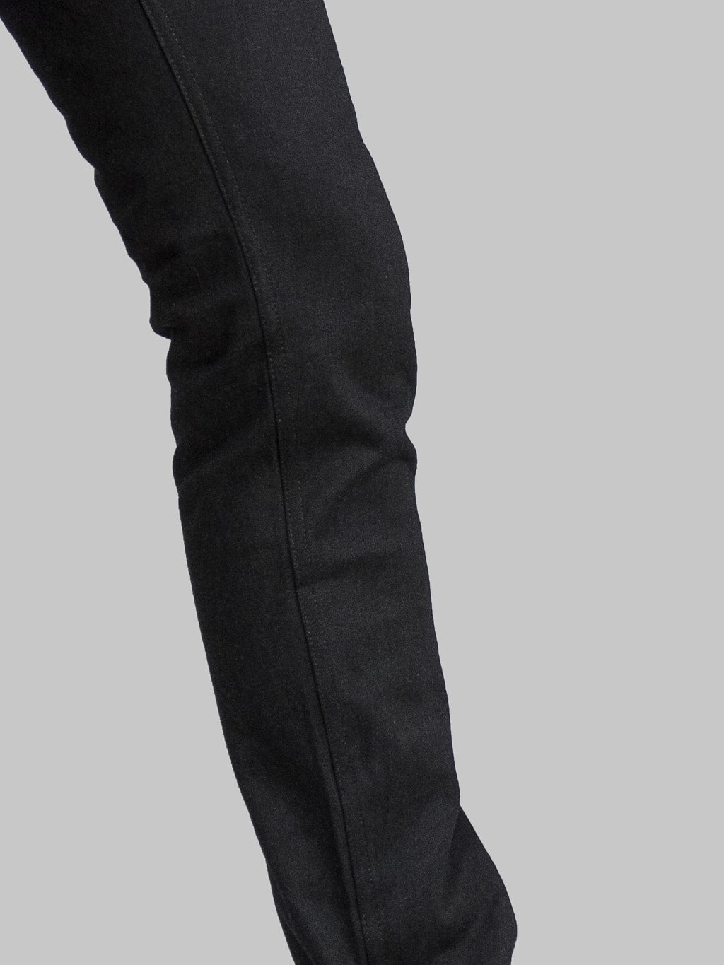 Freenote Cloth Rios Black Grey Japanese Denim Slim Straight Jeans inseam