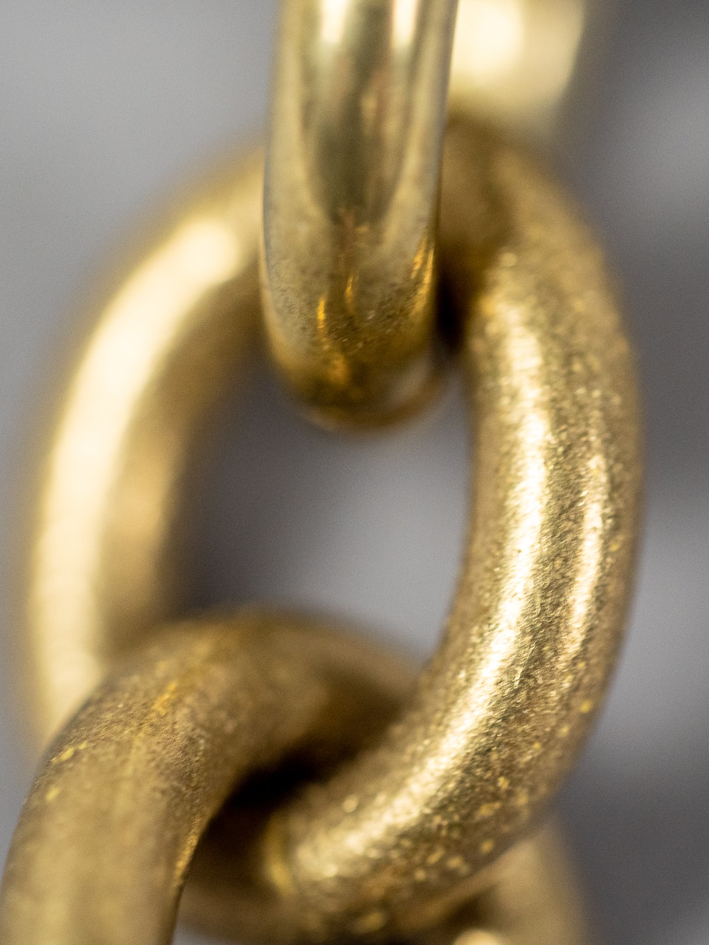 Kobashi Studio belt hook chain solid brass closeup