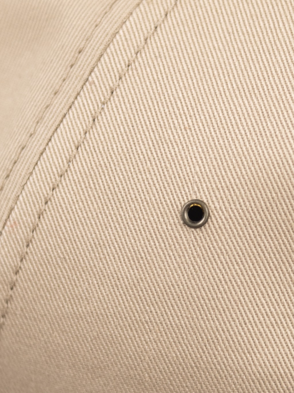 Mr Fatman Classic BB Cap Beige ventilation holes closeup
