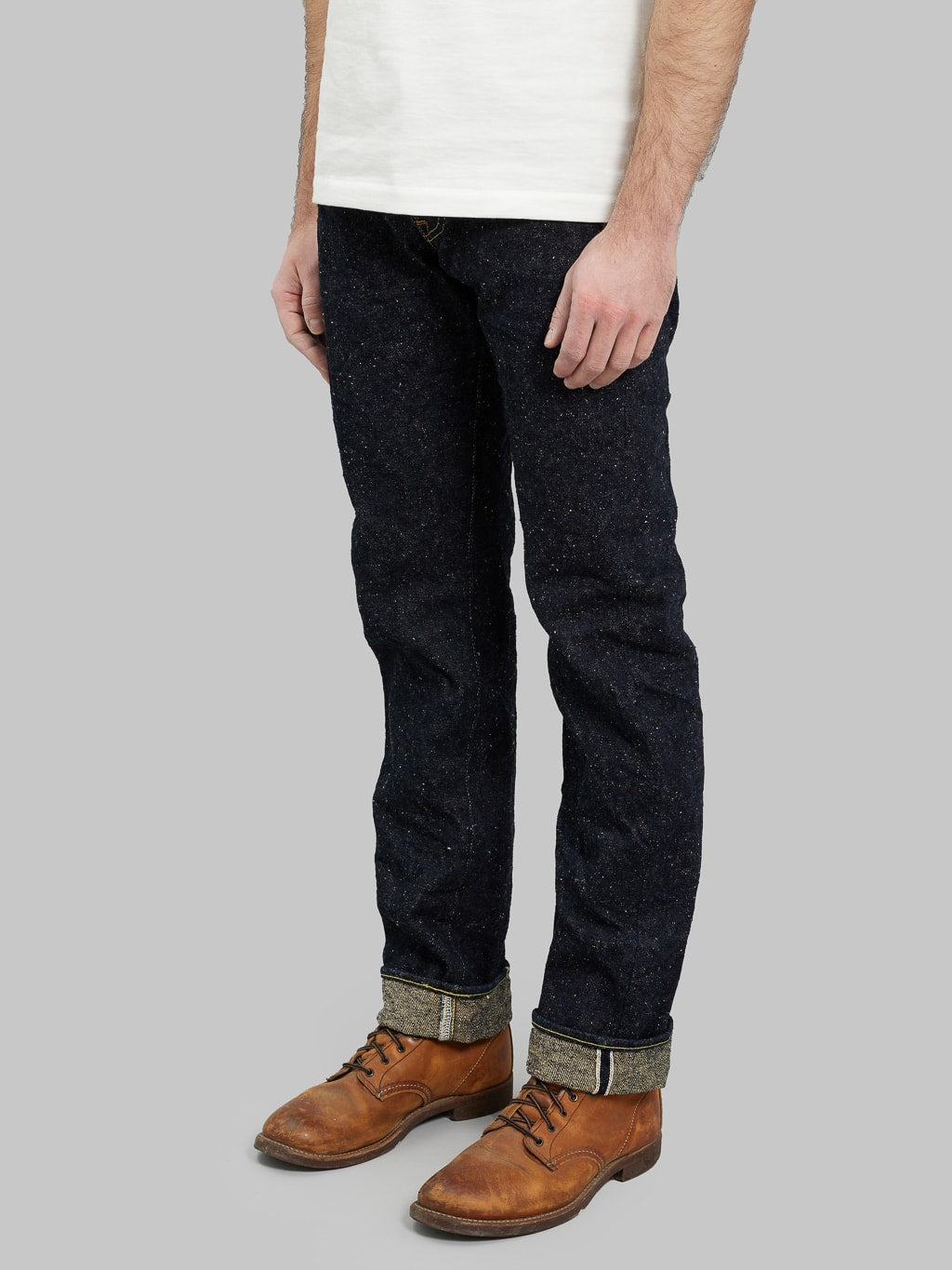 ONI Denim 288 Asphalt 20oz Regular Straight Jeans side fit