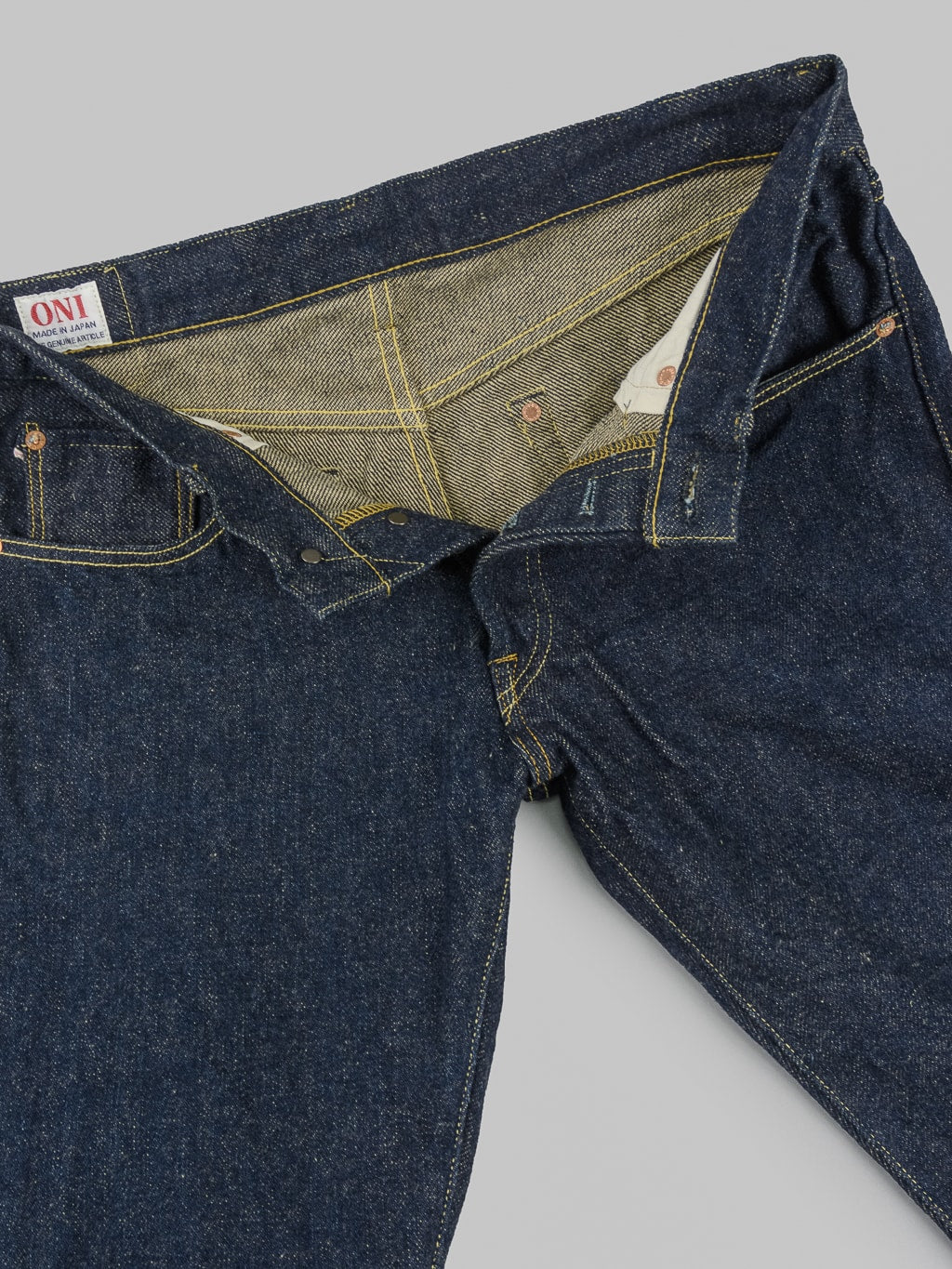 ONI Denim 544ZR Secret Denim Stylish Tapered Jeans interior fabric detail