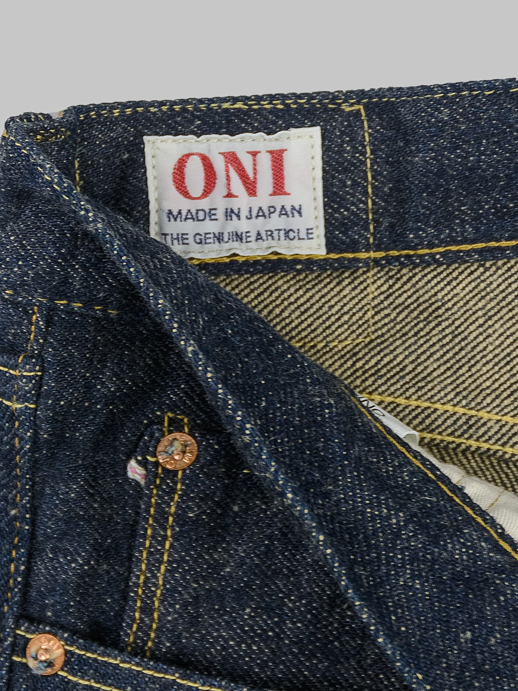 ONI Denim 544ZR Secret Denim Stylish Tapered Jeans brand tag