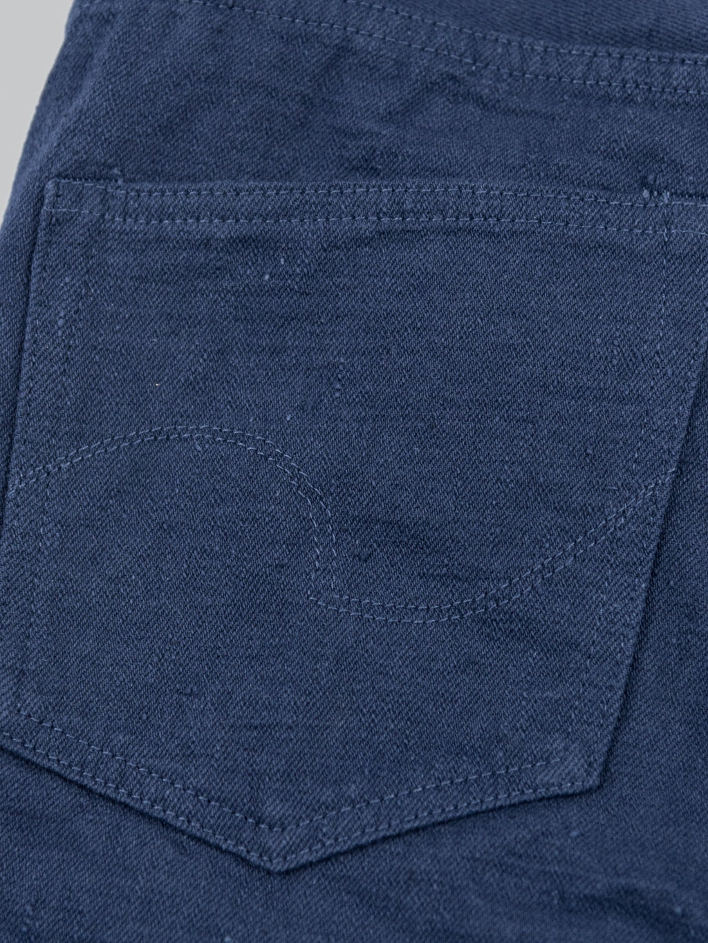 ONI Denim 612 Super Low Tension Navy Relaxed Tapered Jeans pocket stitchin