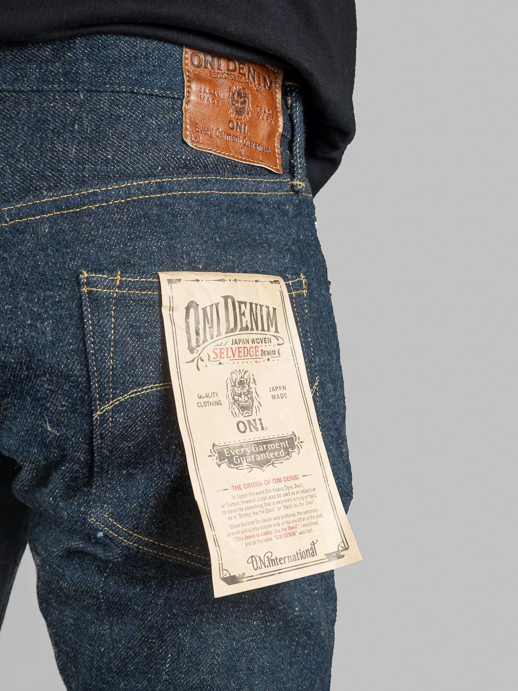 ONI Denim 622ZR Secret Denim 20oz Relaxed Tapered Jeans details