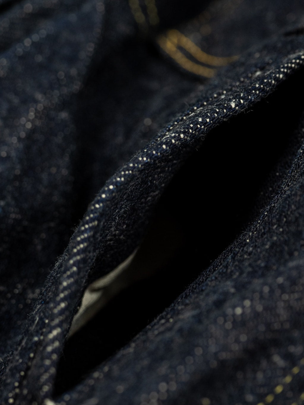 ONI Denim Dark Indigo Secret Denim Type III Jacket warmer pocket