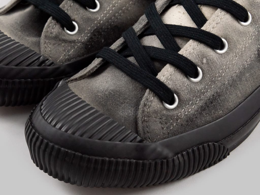 Pras Shellcap Low Sneakers Mura uneven dye gray x black toe shell