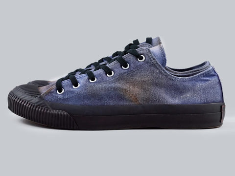 Pras Shellcap Low Mura Uneven Hand Dyed Sneakers Navy/Black