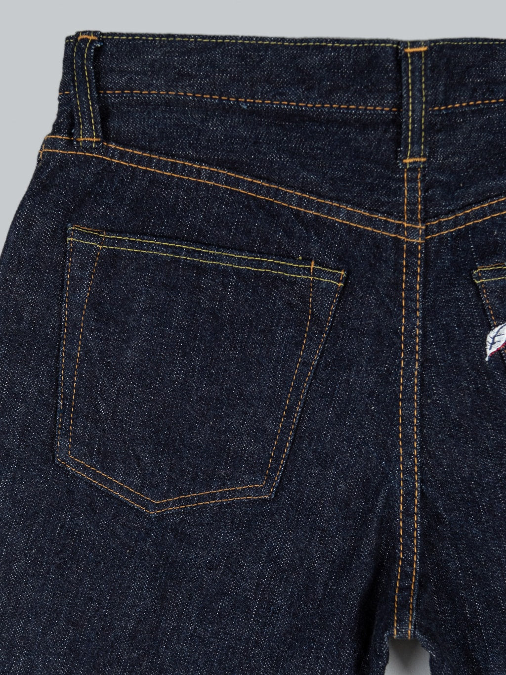 Pure Blue Japan XX 003 Regular Straight Jeans back pocket details