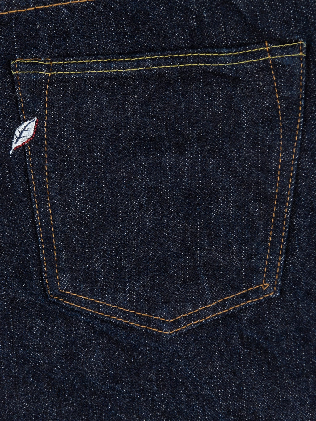 Pure Blue Japan Relaxed Tapered denim jeans  embroided logo