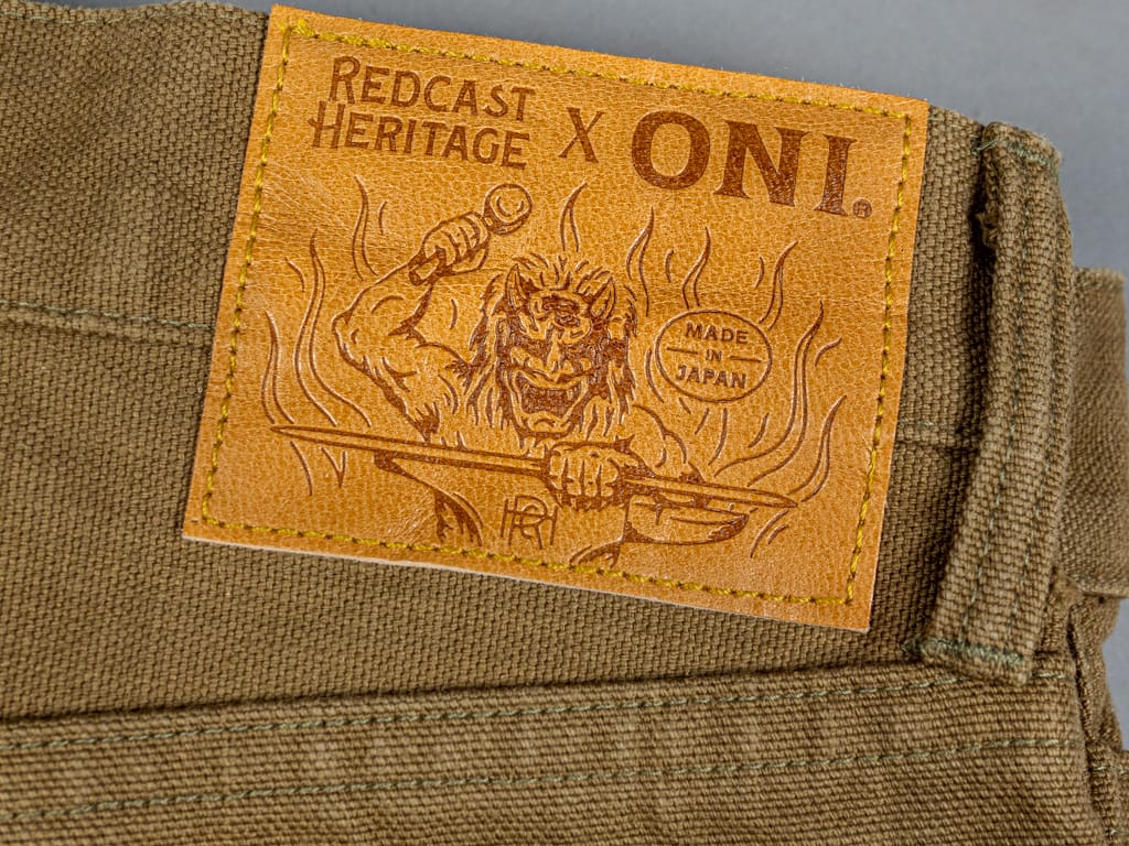 Redcast Heritage x ONI Denim "Heavy Oxford" Jeans Leather Patch
