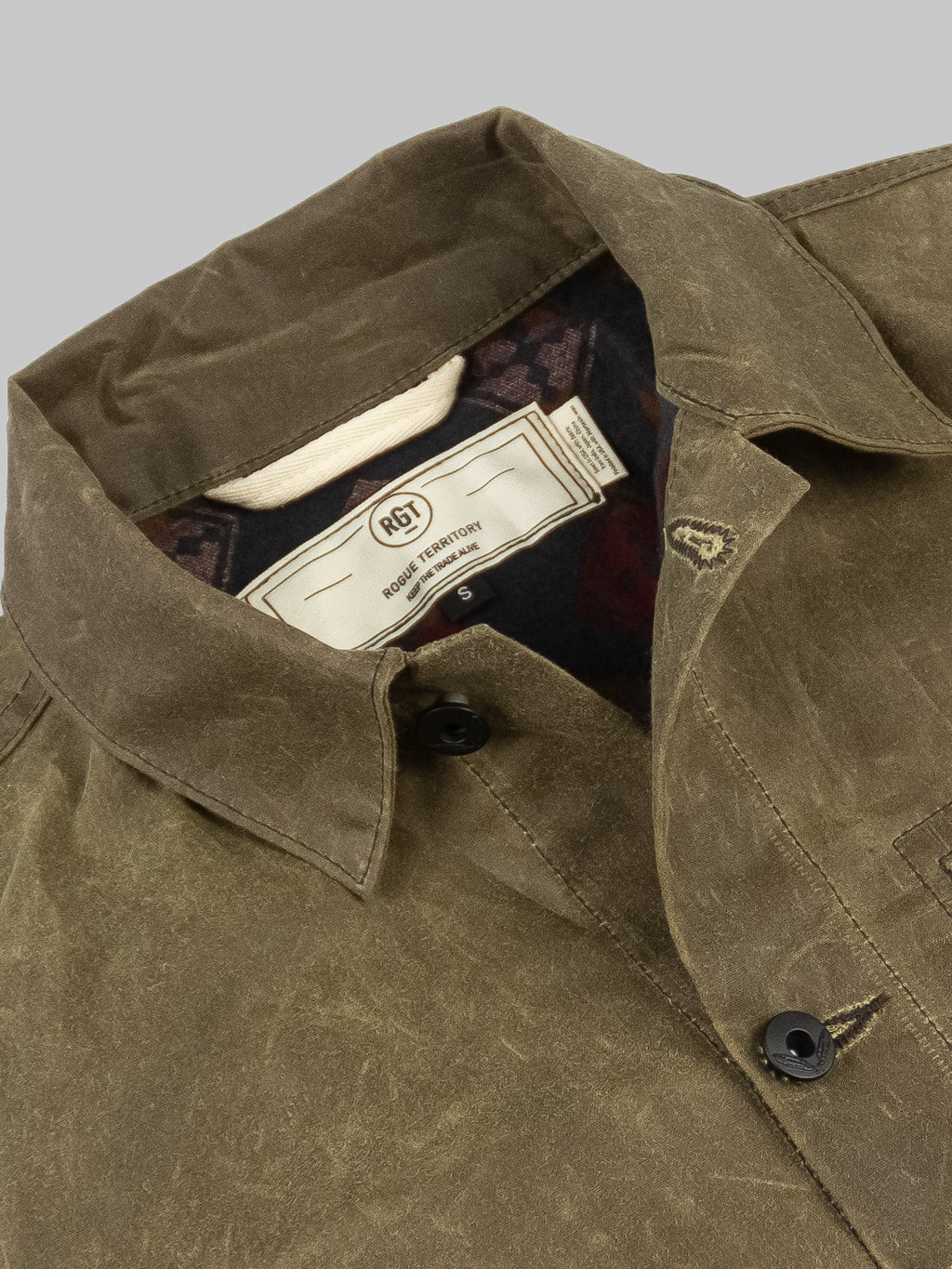 Rogue Territory Supply Jacket Lined Brown Ridgeline collar