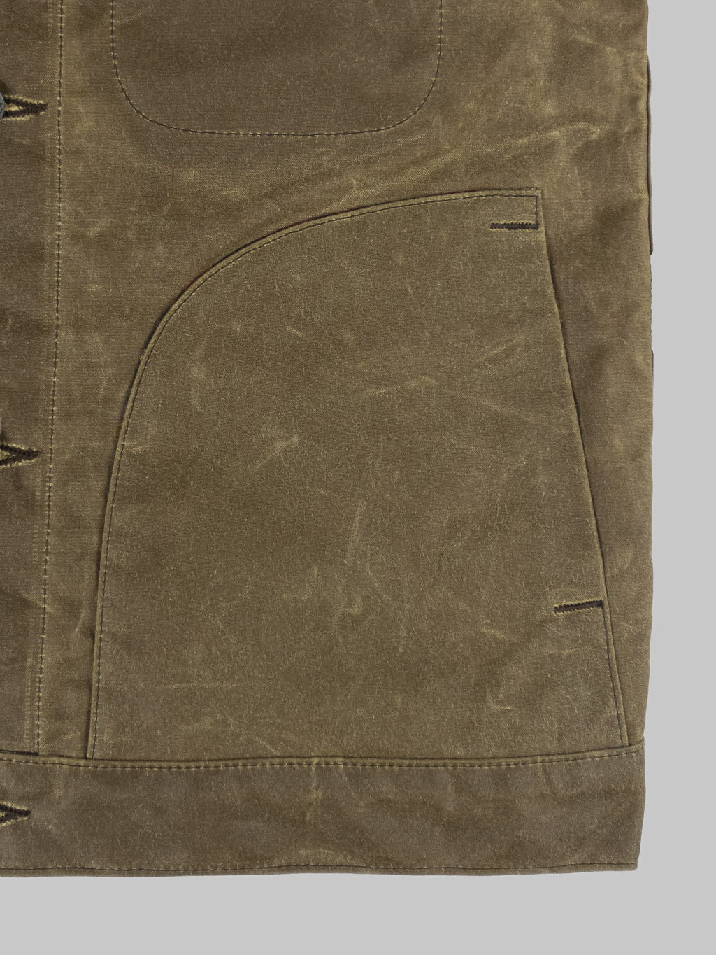 Rogue Territory Supply Jacket Lined Brown Ridgeline side pocket closeup