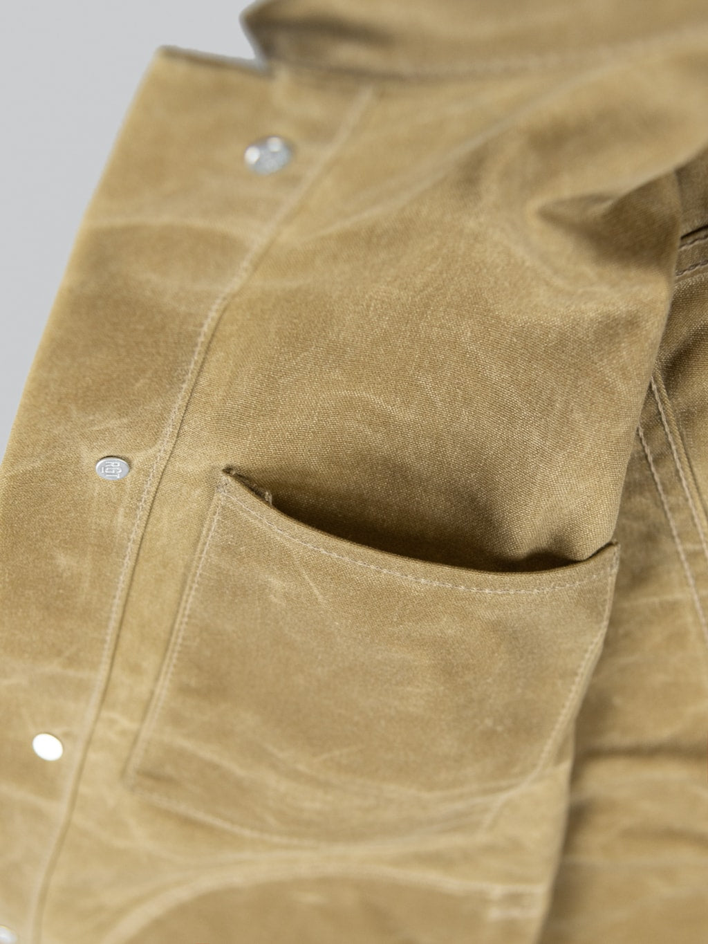 Rogue Territory Waxed Canvas Supply Jacket Tan Ridgeline interior chest pocket