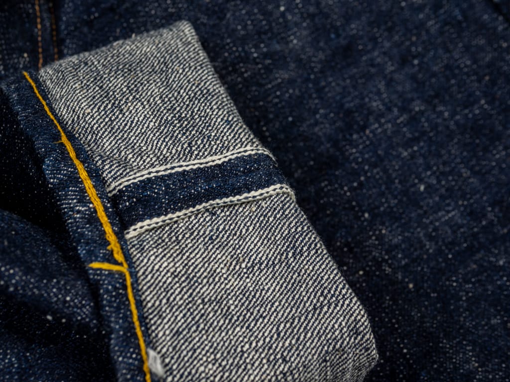 Samurai Jeans "Ai-Benkei" Natural Indigo Relax Tapered Jeans Selvedge Detail