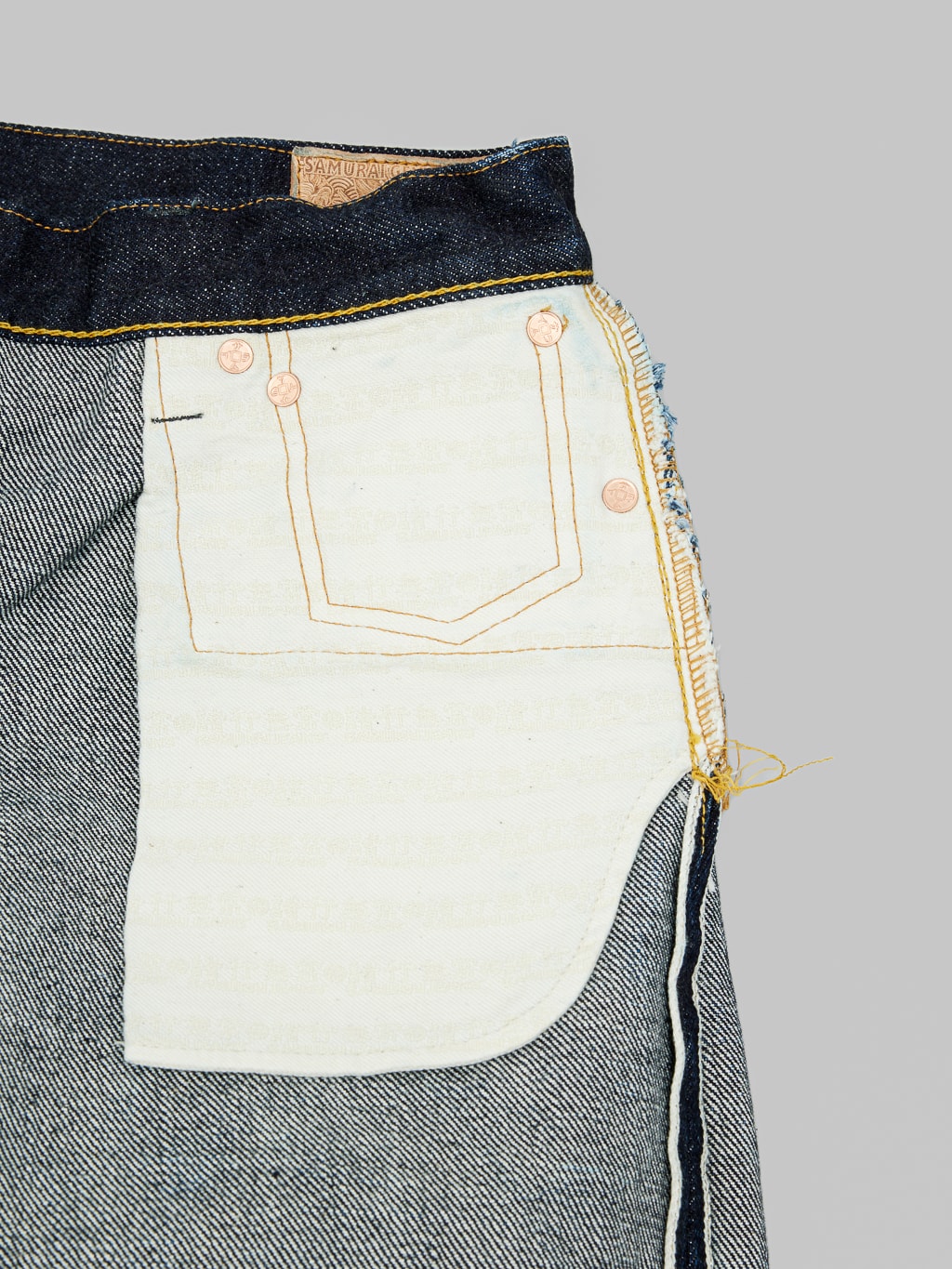 Samurai Jeans S511XX 25oz Kirinji Slim Tapered selvedge Jeans pocket bags