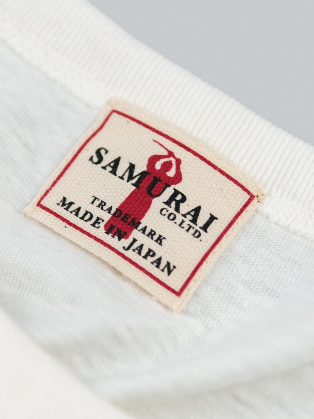 Samurai Jeans crew Tubular white TShirt 2 Pack interior label