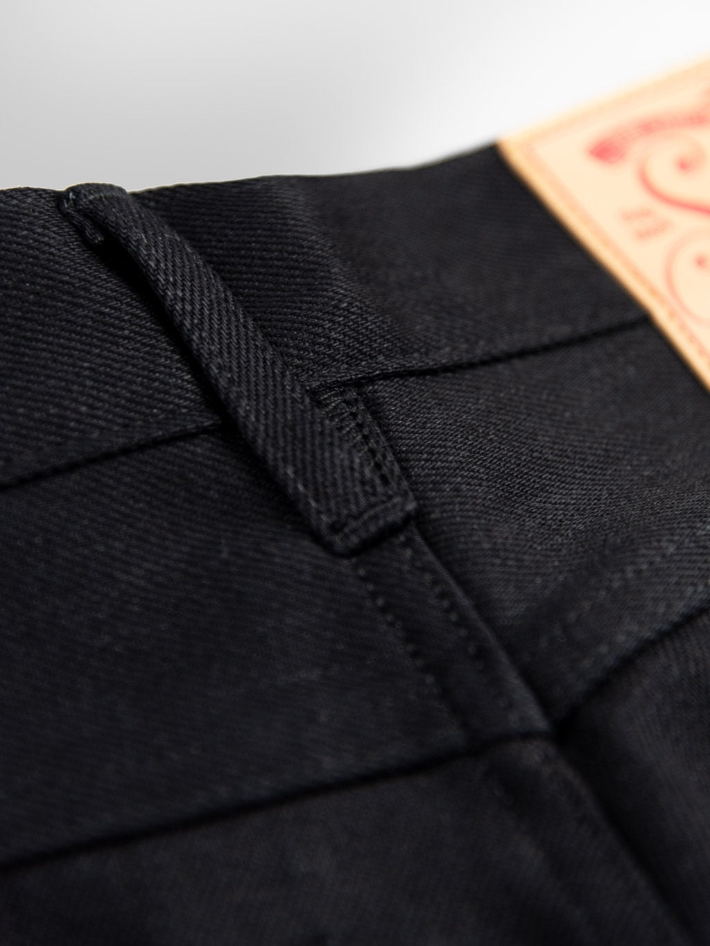 Stevenson Overall Big Sur 210 Slim Tapered jeans solid black belt loop