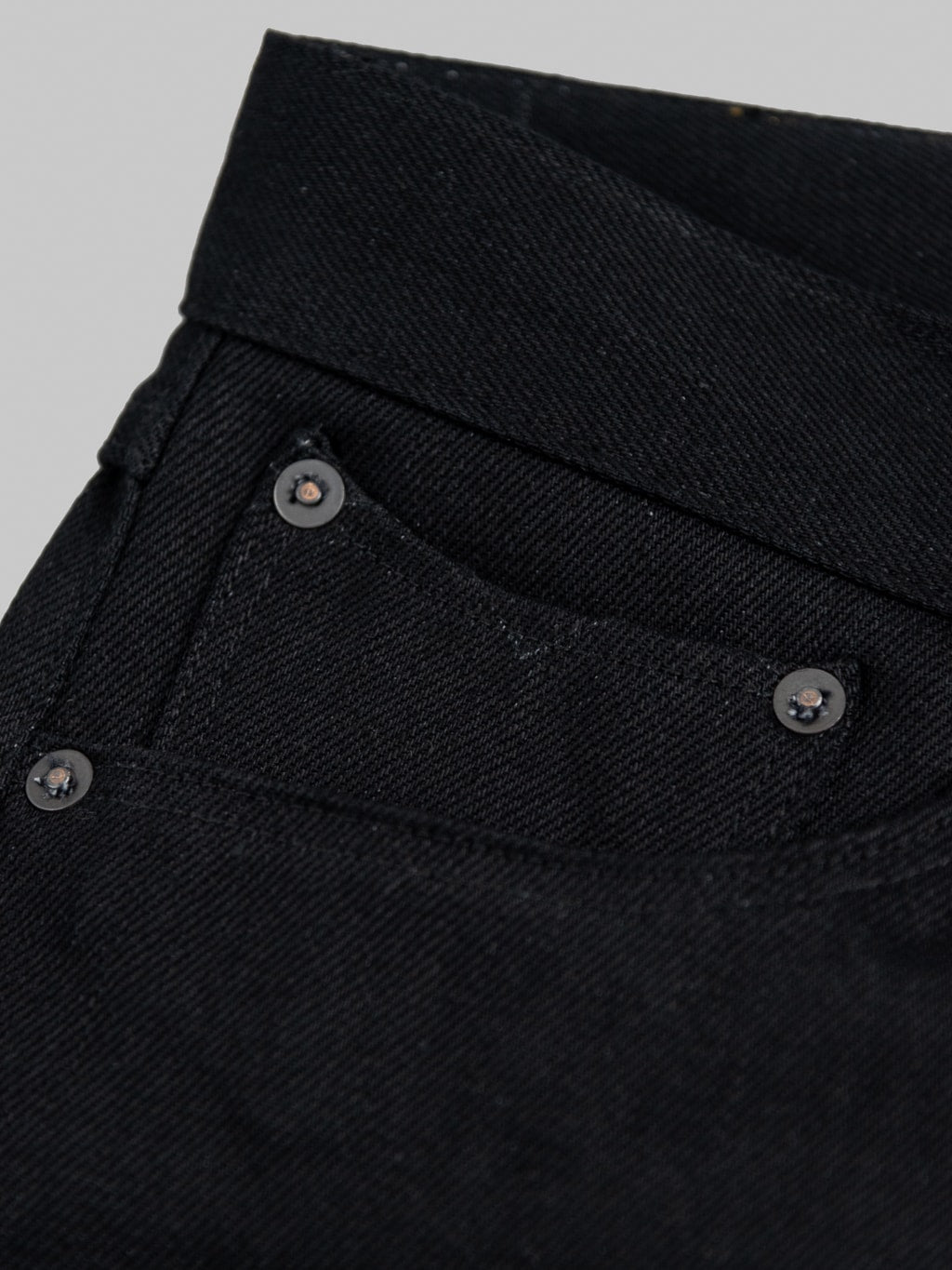 Stevenson Overall Big Sur 210 Slim Tapered jeans solid black coin pocket