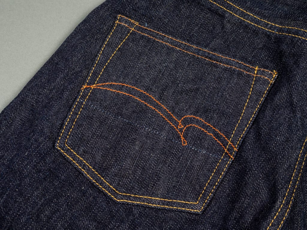 Studio D'Artisan Mother Earth 14oz Jeans Pocket Detail