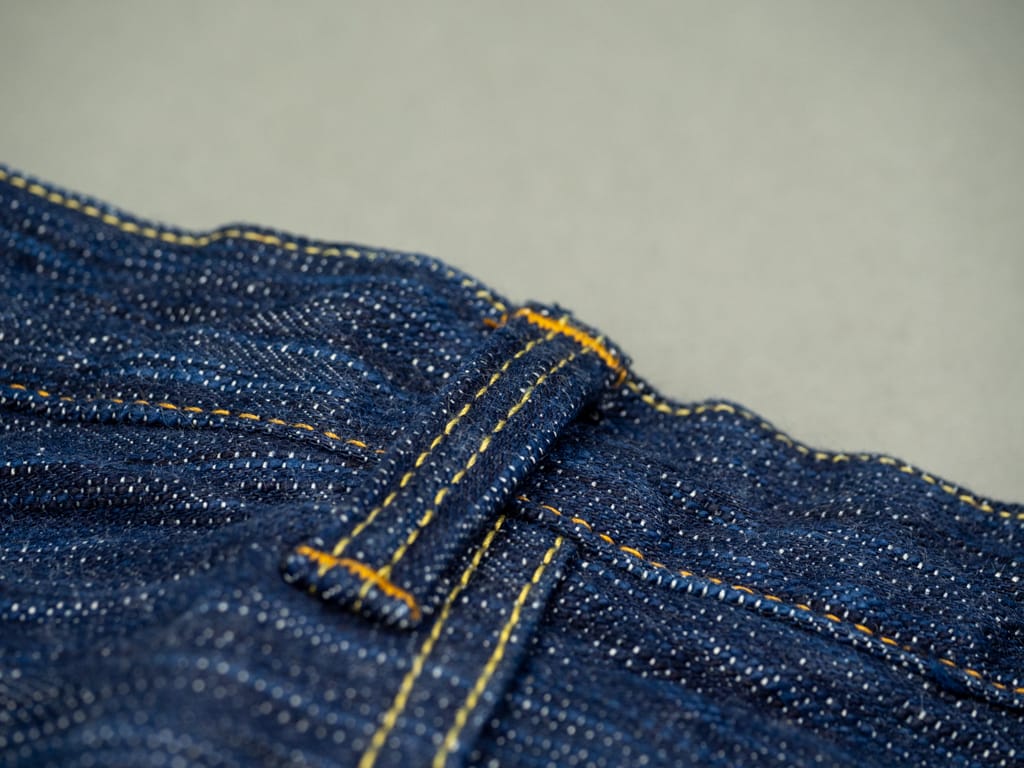 Studio DArtisan Tokushima 15oz Natural Indigo Jeans Belt Loop