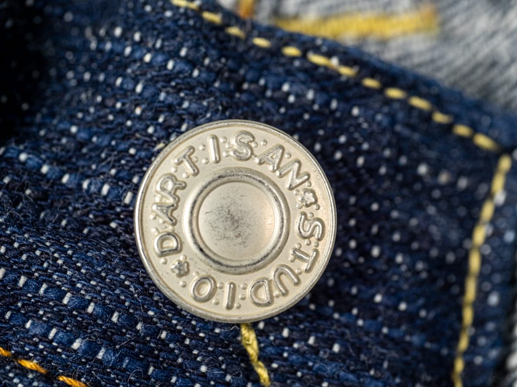 Studio DArtisan Tokushima 15oz Natural Indigo Jeans Button