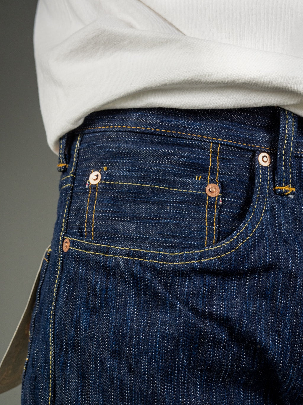 Studio DArtisan Tokushima 15oz Natural Indigo Jeans Coin pocket