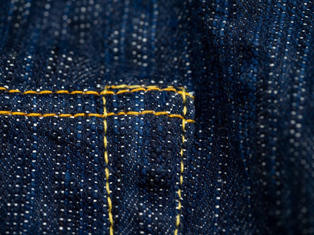 Studio DArtisan Tokushima 15oz Natural Indigo Jeans Interior Rivets