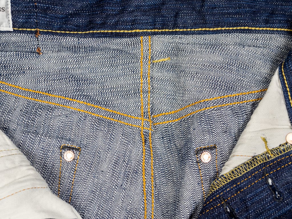 Studio DArtisan Tokushima 15oz Natural Indigo Jeans Interior