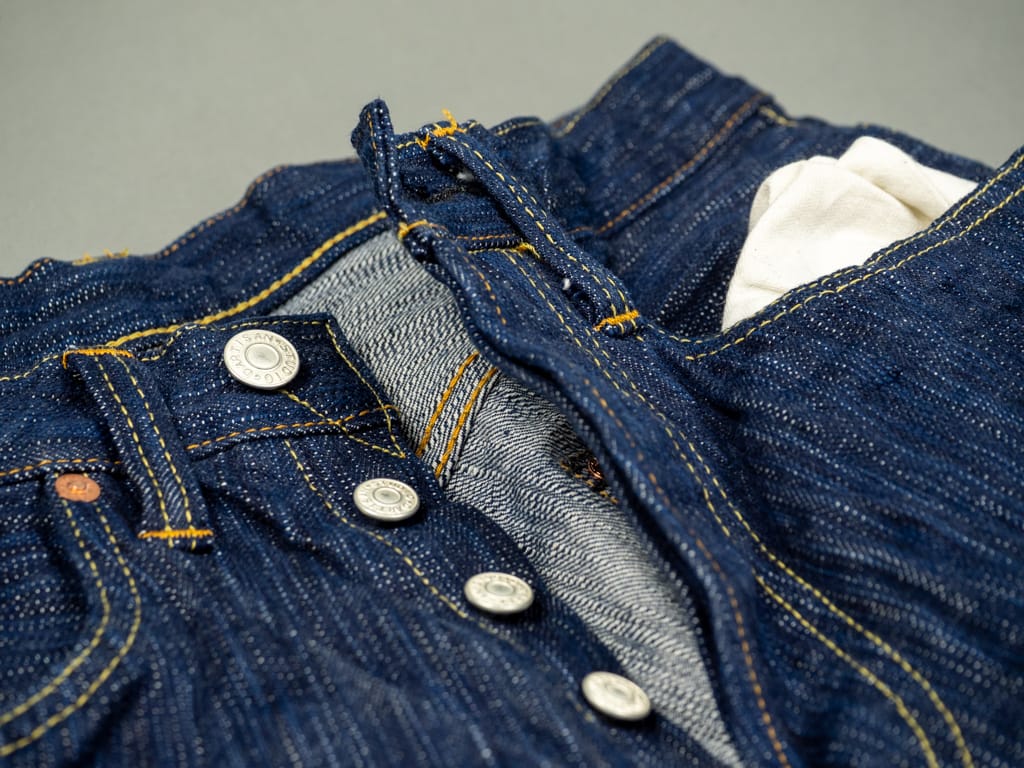 Studio DArtisan Tokushima 15oz Natural Indigo Denim Jeans Buttons