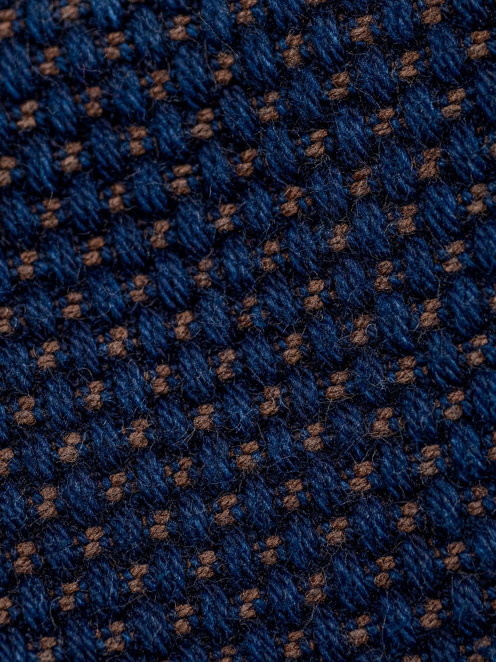 Studio Dartisan indigo kakishibu sashiko selvedge jacket fabric closeup