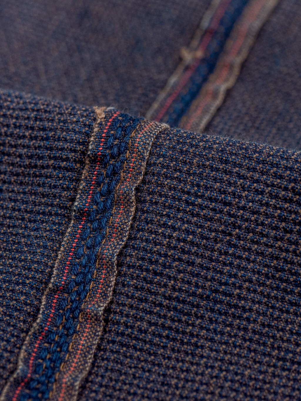Studio Dartisan indigo kakishibu sashiko selvedge jacket 100 cotton fabric