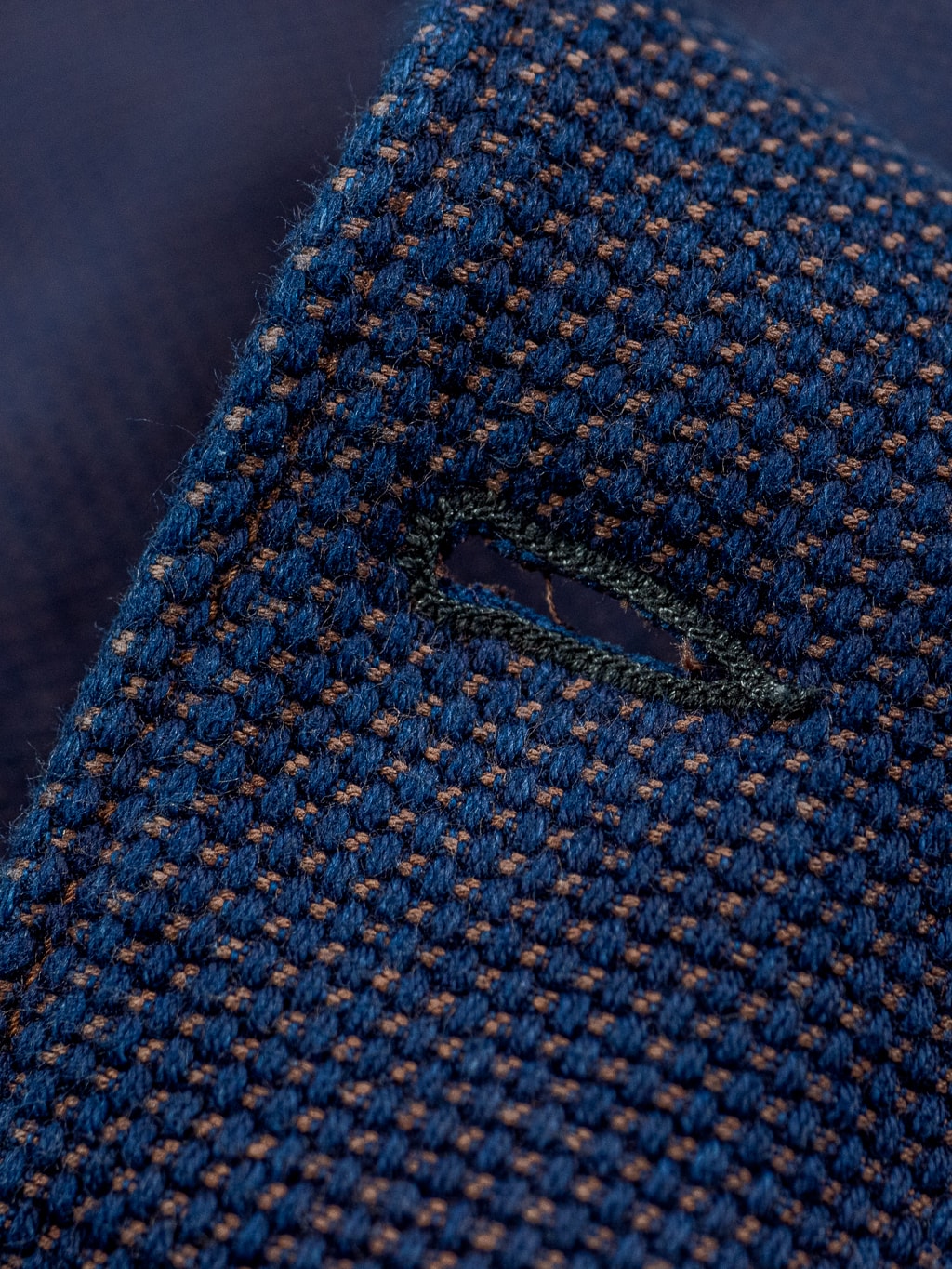 Studio Dartisan indigo kakishibu sashiko selvedge jacket button hole
