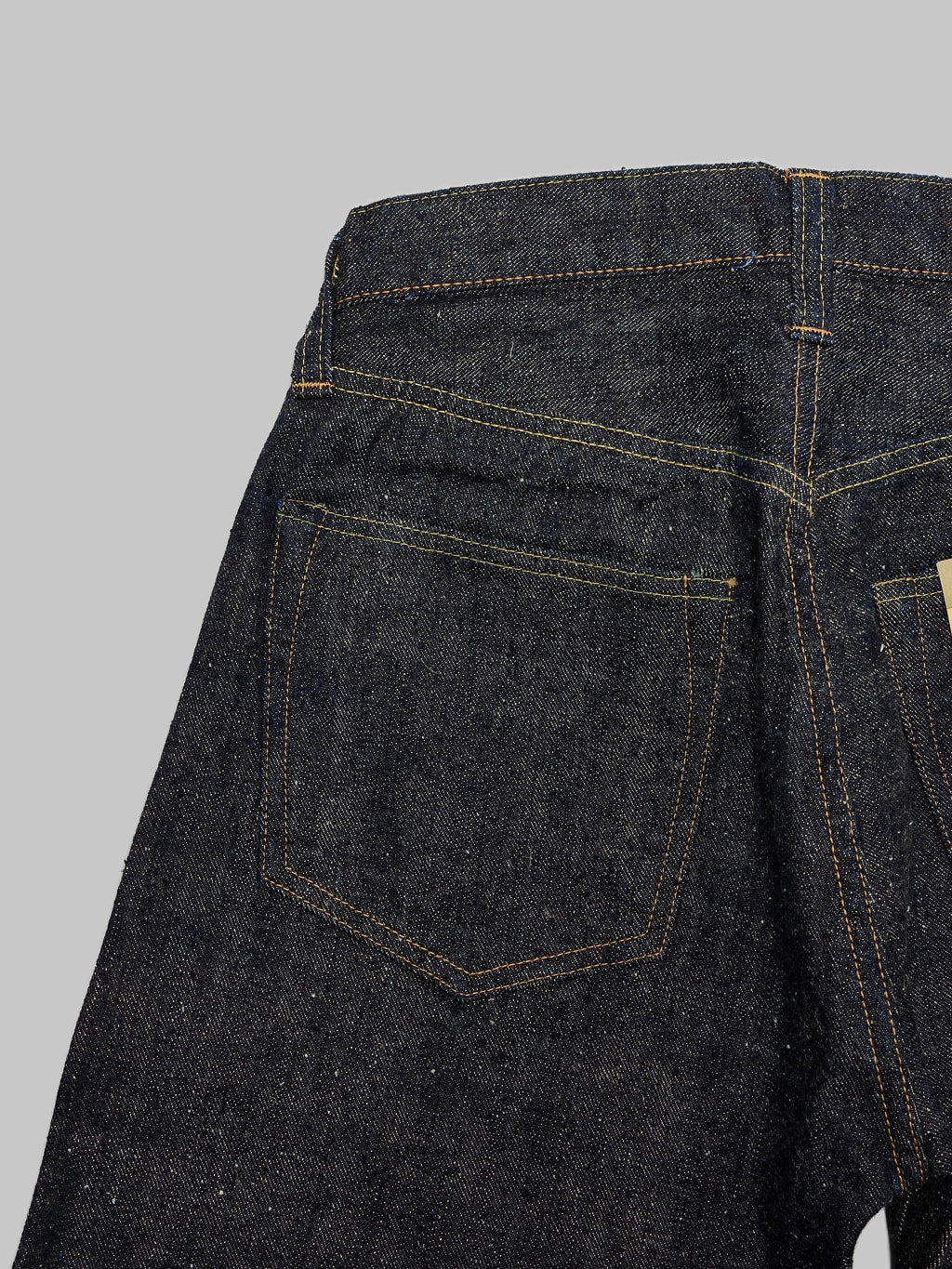 Sugar Cane Okinawa 14oz Regular Straight Jeans back pocket