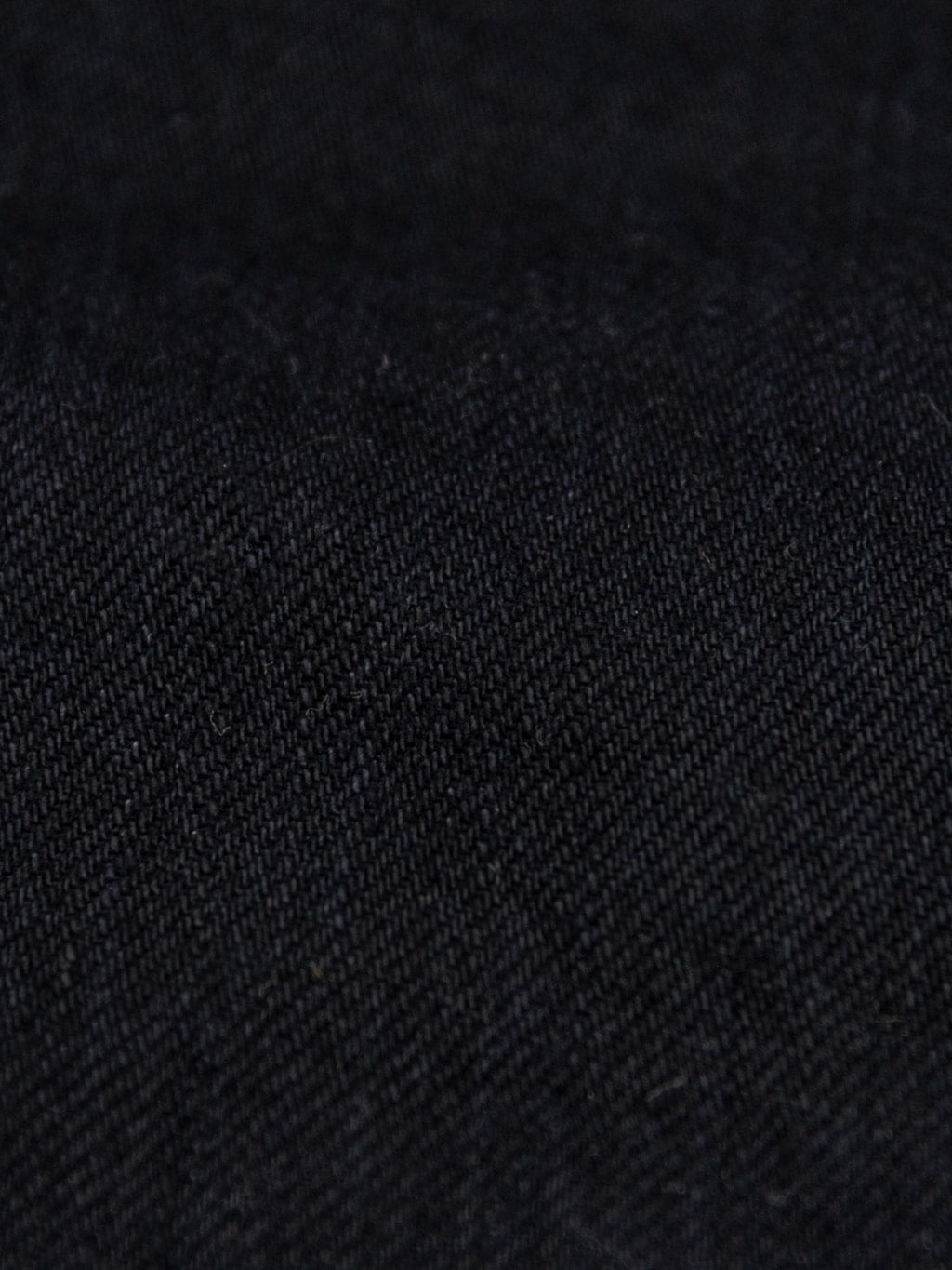 Sugar Cane Type III 13oz Black Denim Slim Jeans texture