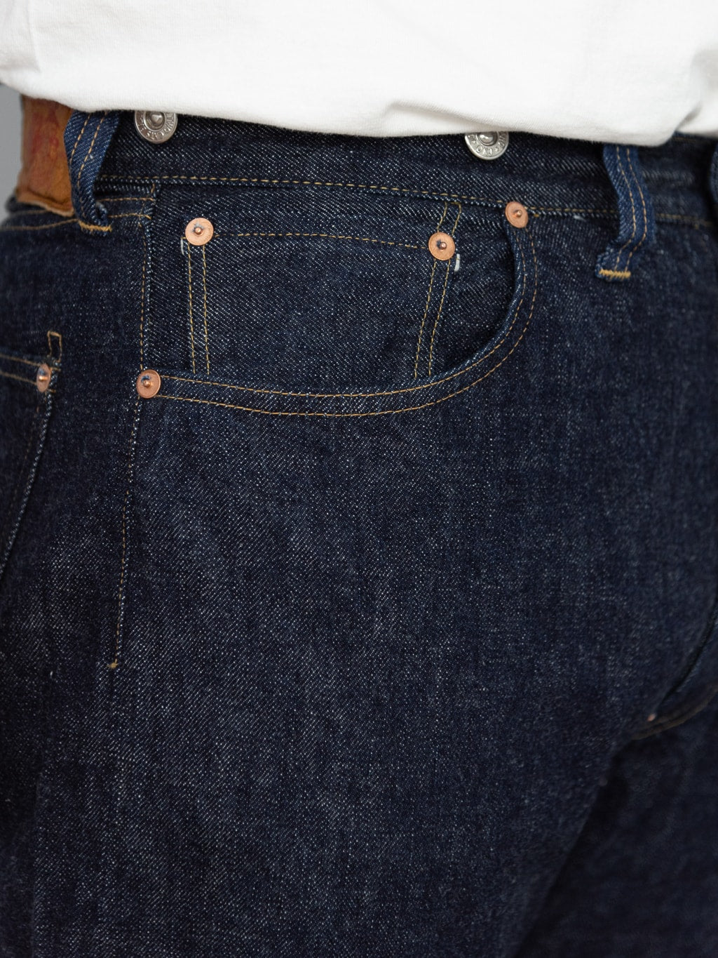 TCB 20s indigo Jeans one wash coin pocket