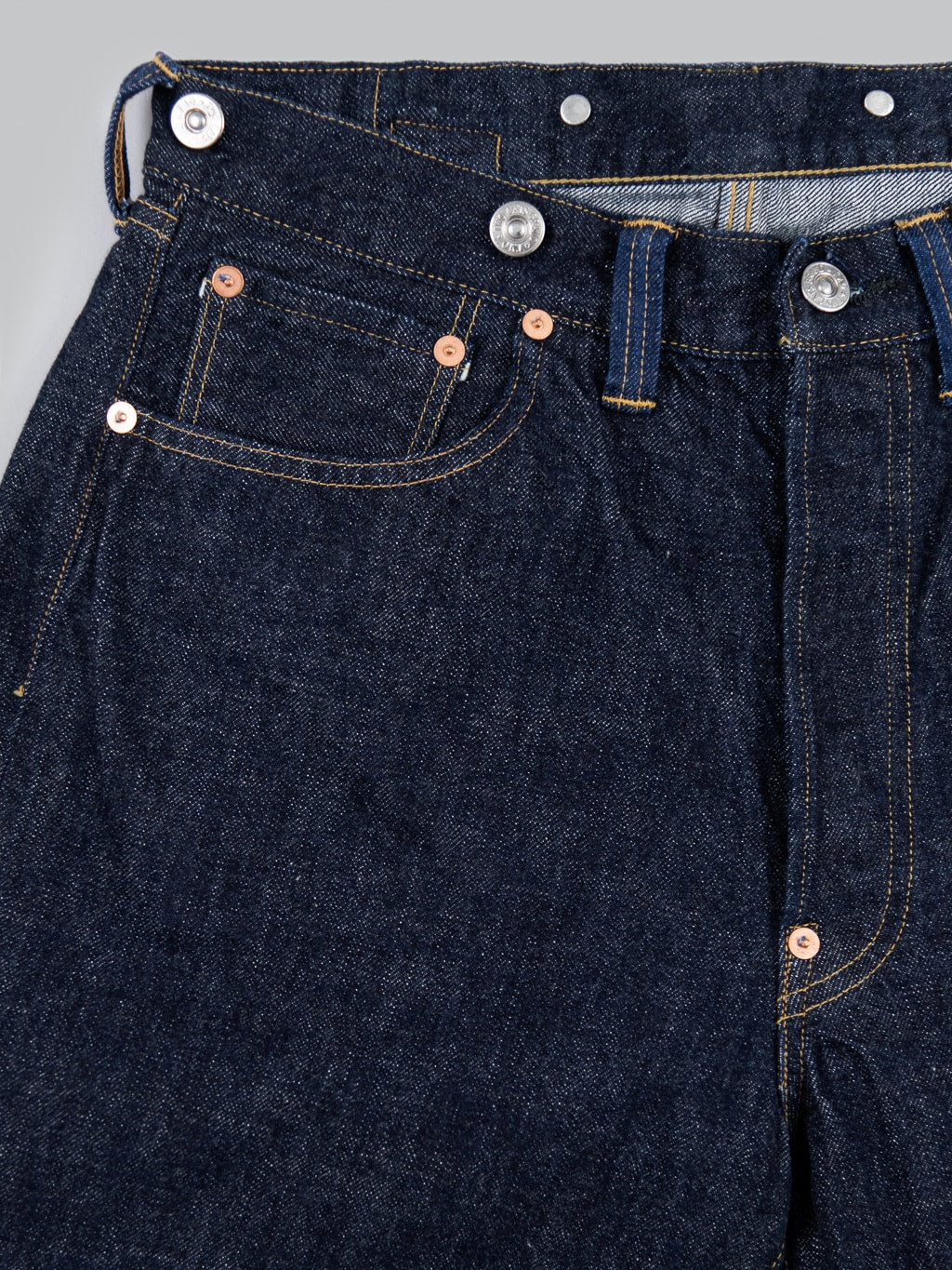 TCB 20s indigo Jeans one wash vintage style front pocket