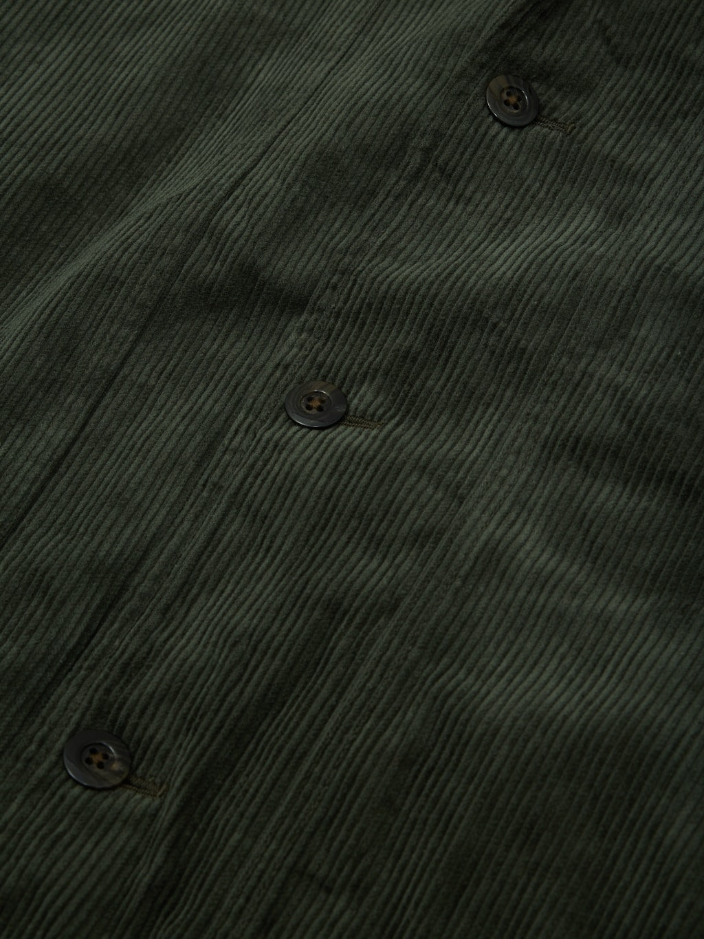 Tanuki Sazanami Corduroy Bayberry Dyed Green Jacket  urea buttons