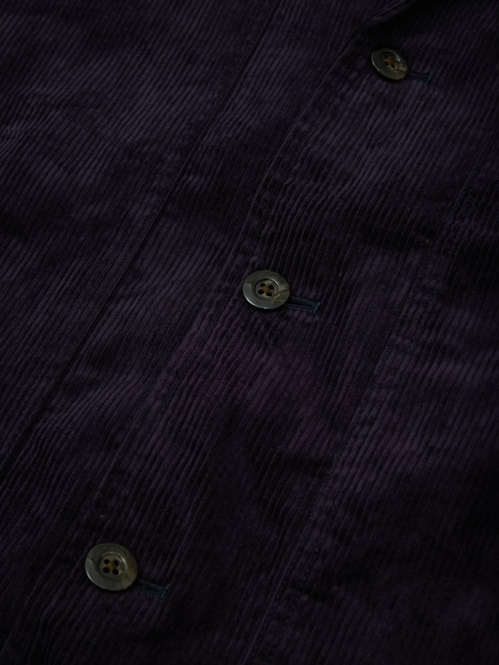 Tanuki Sazanami Corduroy natural indigo dyed Jacket  urea buttons