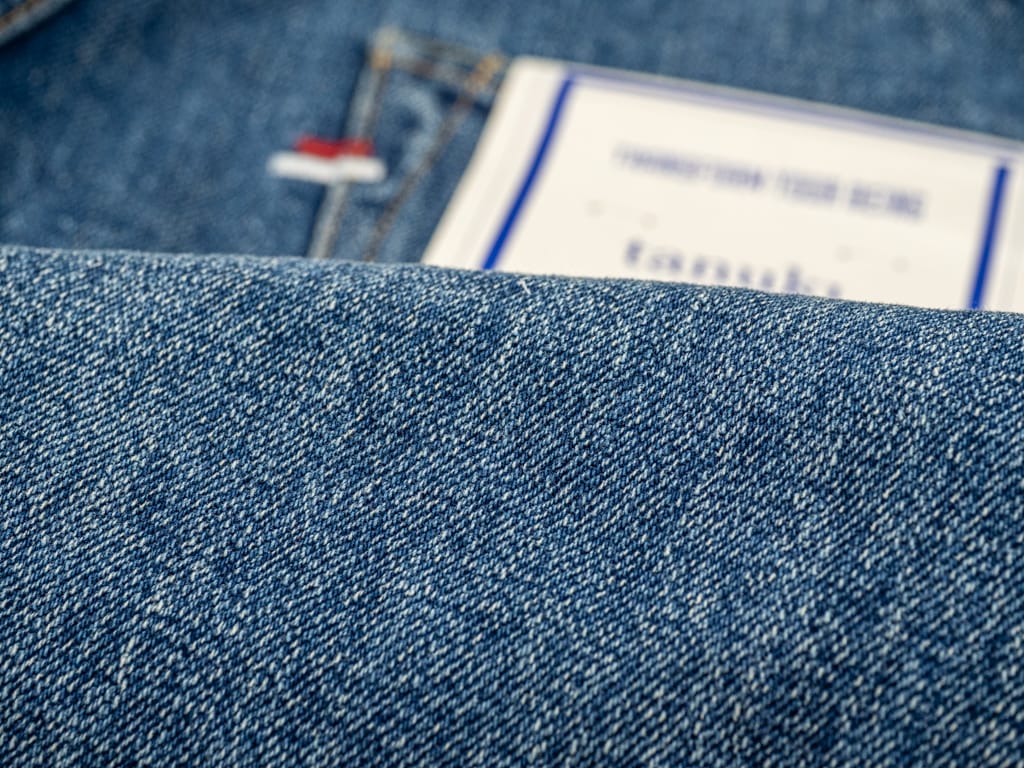Tanuki Yurai Stonewash High Tapered Jeans Cotton Fabric