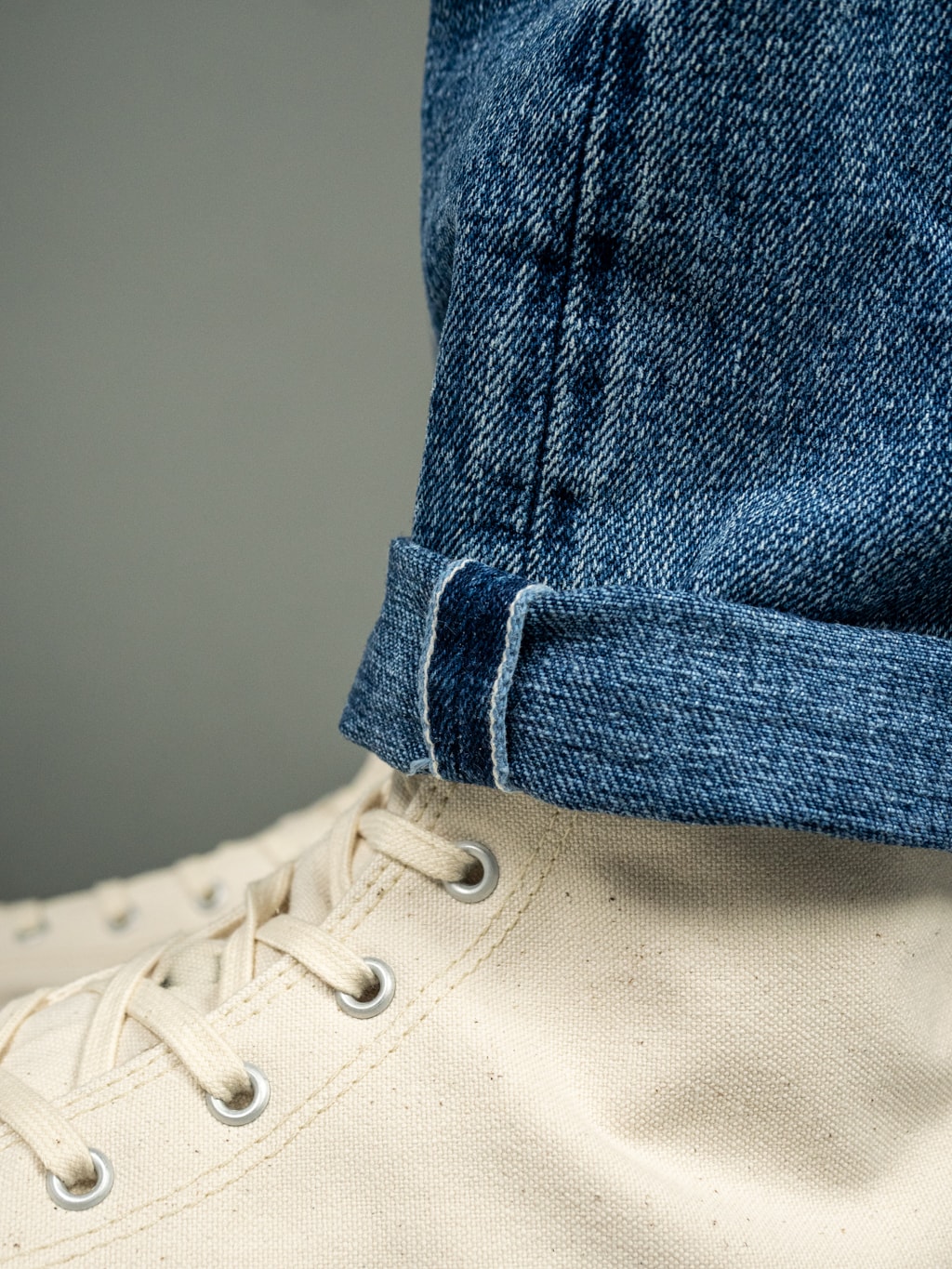 Tanuki Yurai Stonewash High Tapered Jeans SElvedge