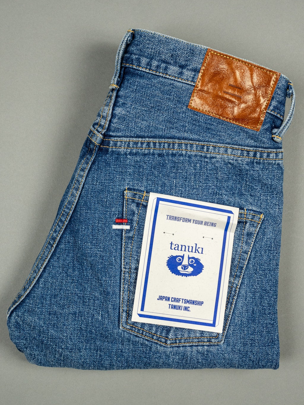 Tanuki Yurai Stonewash High Tapered Jeans