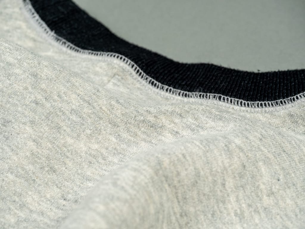Tanuki "Zuien Kuon" Crewneck Loopwheeled Sweatshirt Collar Interior