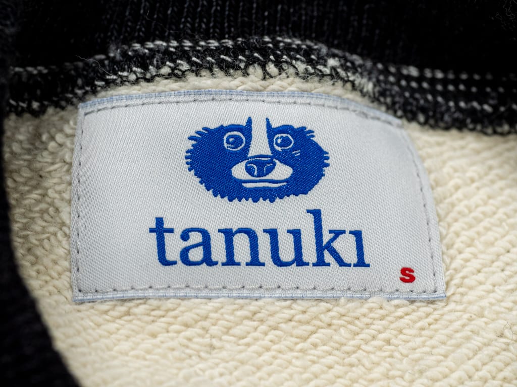 Tanuki "Zuien Kuon" Crewneck Loopwheeled Sweatshirt Label