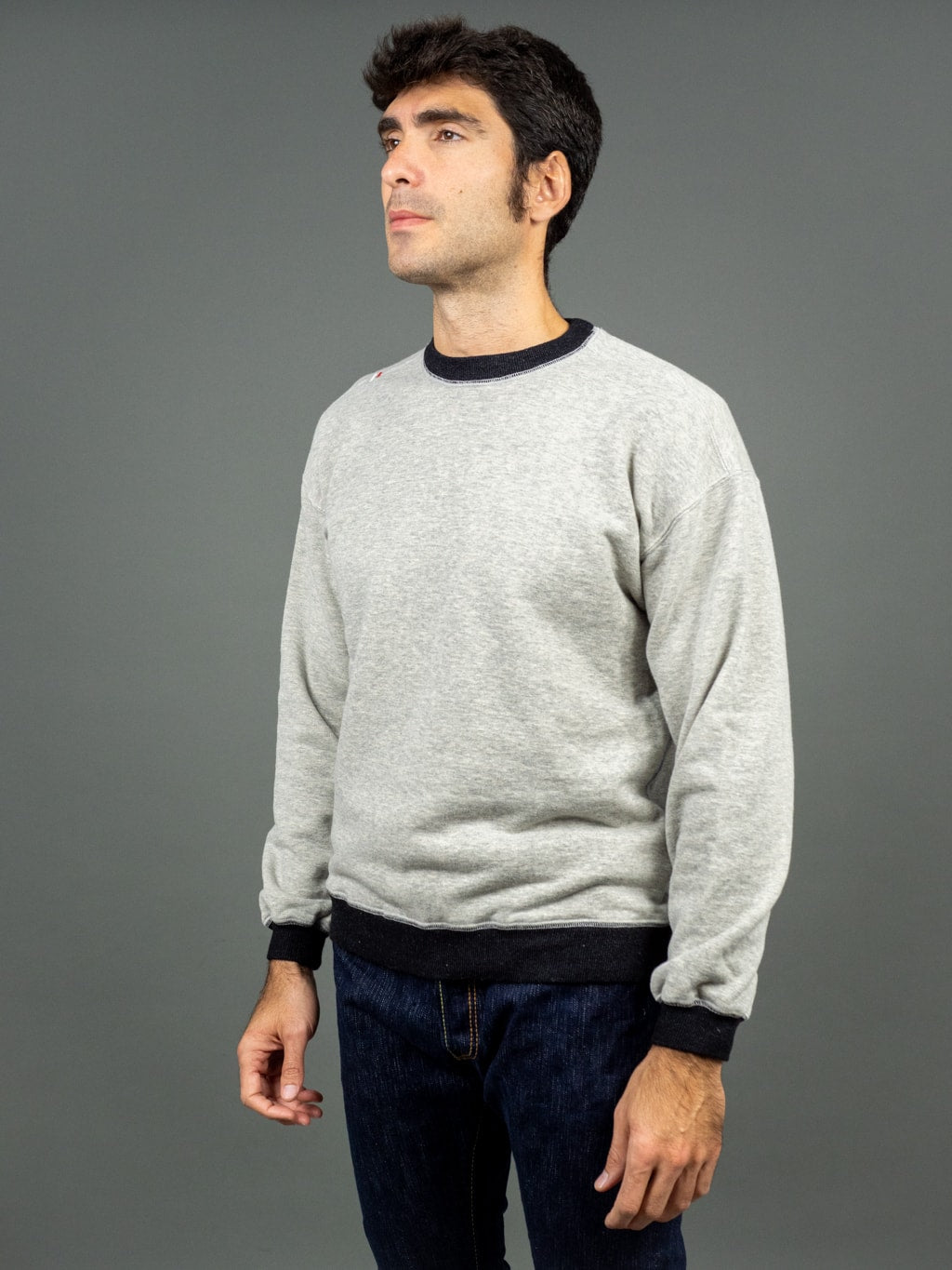 Tanuki "Zuien Kuon" Crewneck Loopwheeled Sweatshirt Side Look