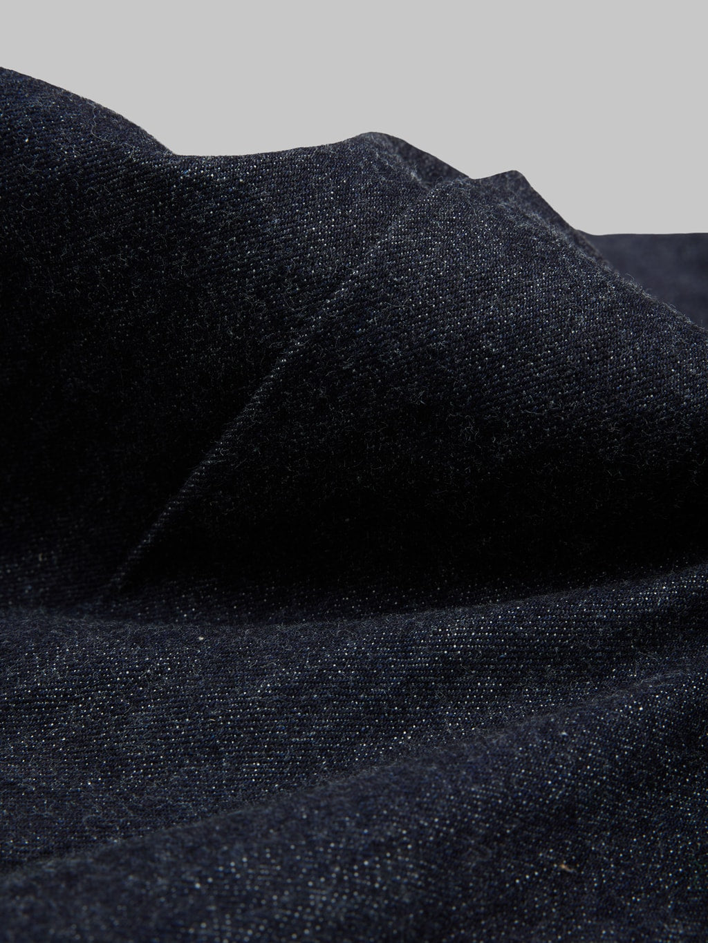 The Flat Head Type II 50s Denim Jacket  cotton fabric closeup