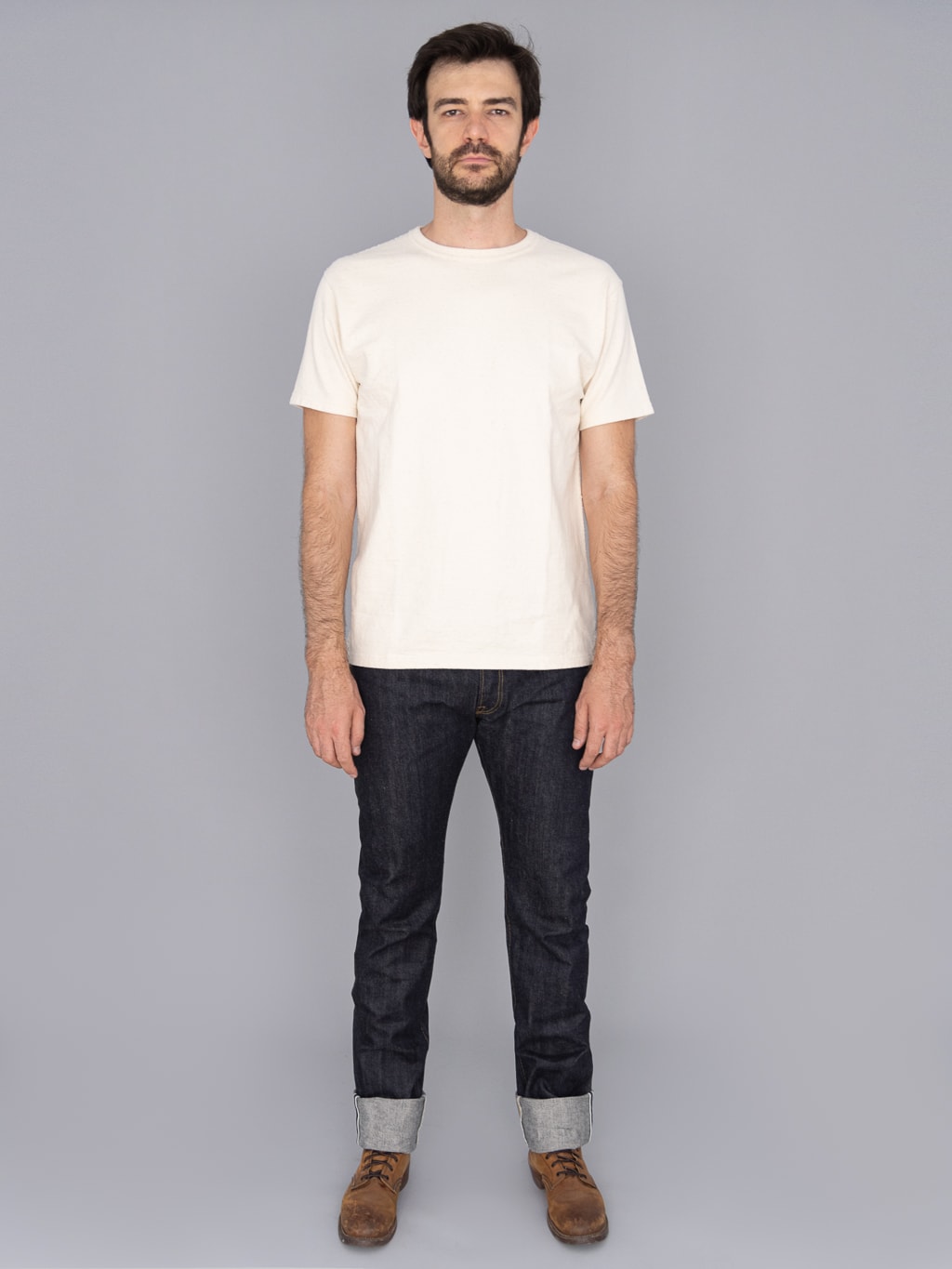 The Flat Head 3002 14.5oz Slim Tapered selvedge Jeans texas cotton