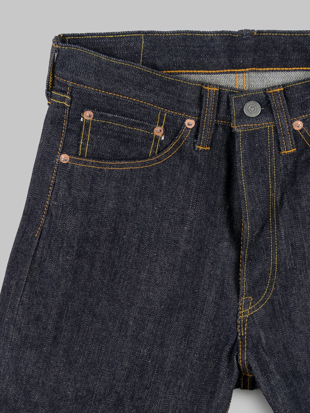 The Flat Head 3004 Regular Straight Jeans front details